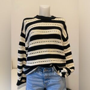 H&M Strip Knit Sweater. Size small